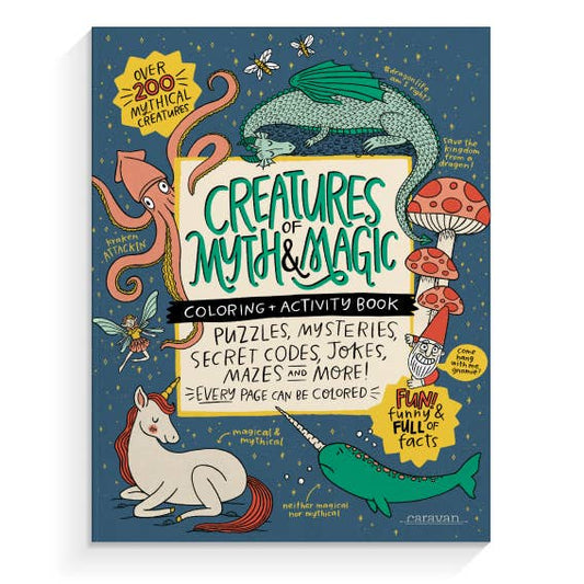 Creatures of Myth and Magic Coloring & Activity Book