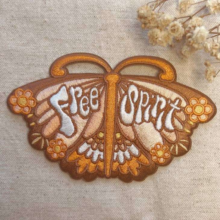 Free Spirit Butterfly Iron-On Patch