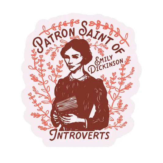 Emily Dickinson Introverts Vinyl Sticker