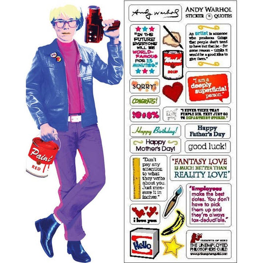 Andy Warhol Card & Sticker Sheet
