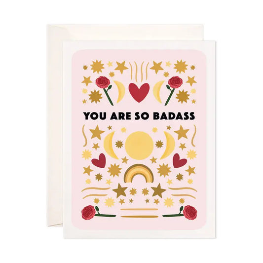 So Badass Greeting Card