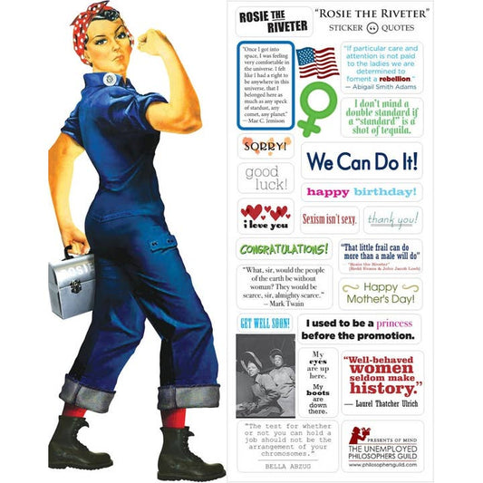 Rosie the Riveter Card & Sticker Sheet