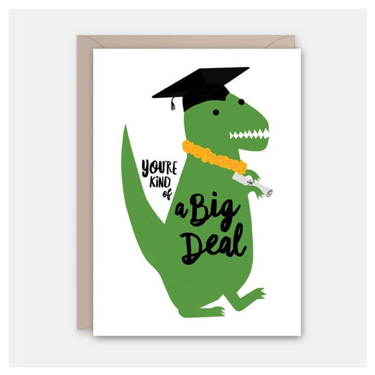 Big Deal Dino Graduation Card