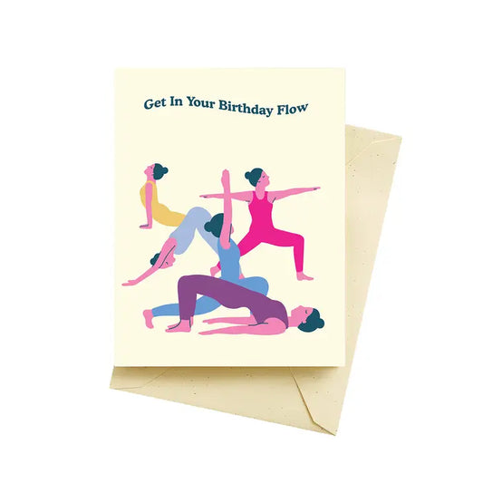 Yoga Birthday Card