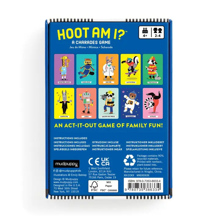 Hoot Am I? A Charades Game