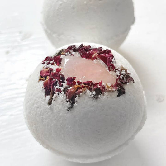 Rose Quartz & Rose Bath Bomb