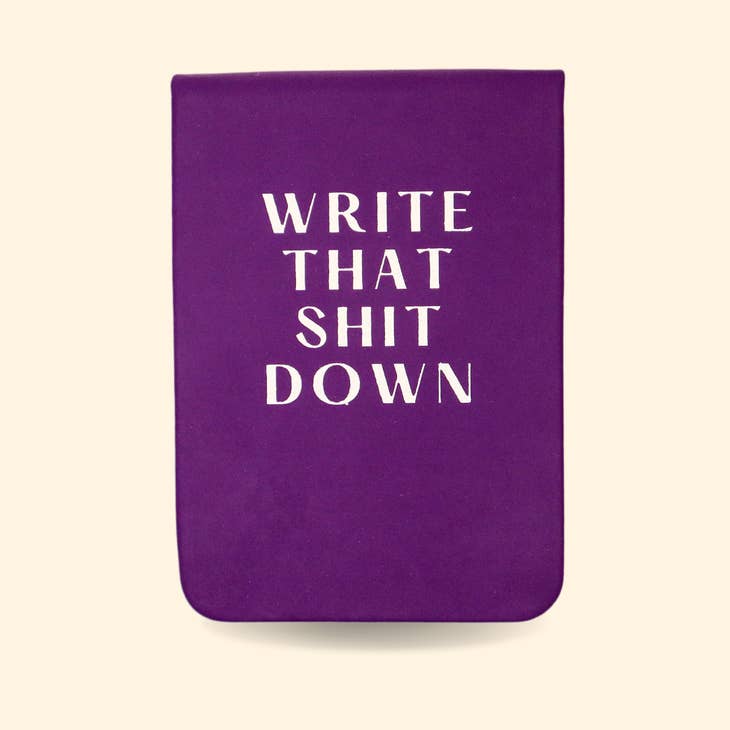 Write That Shit Down Leatherette Pocket Journal