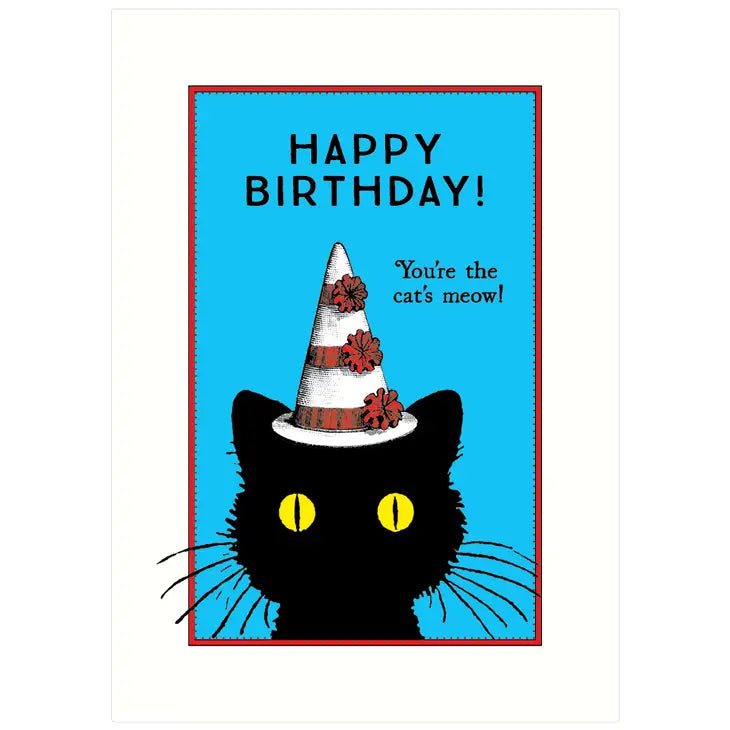 Cat's Meow Birthday Card