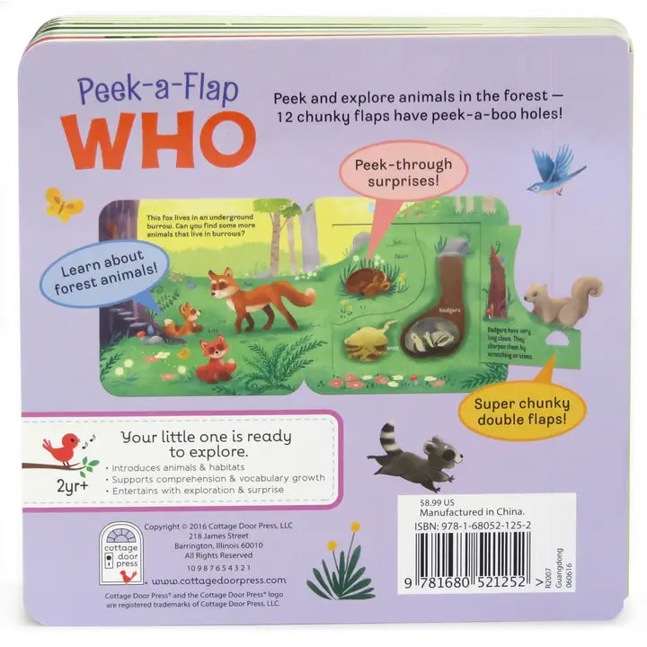 Peek-A-Flap Who Board Book