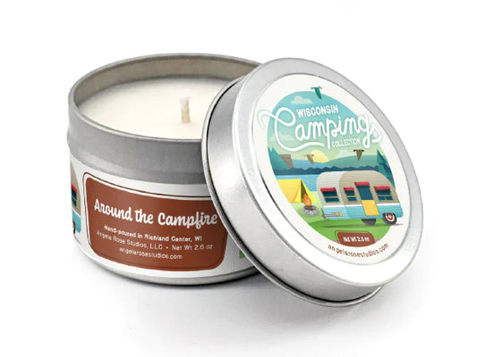 Around the Campfire Soy Candle Travel Tin