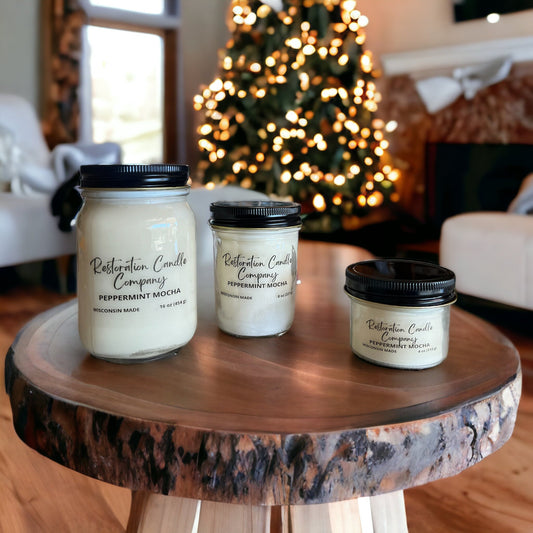 Peppermint Mocha Soy Candle