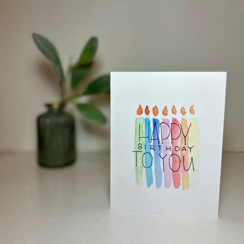 Birthday Candles Greeting Card