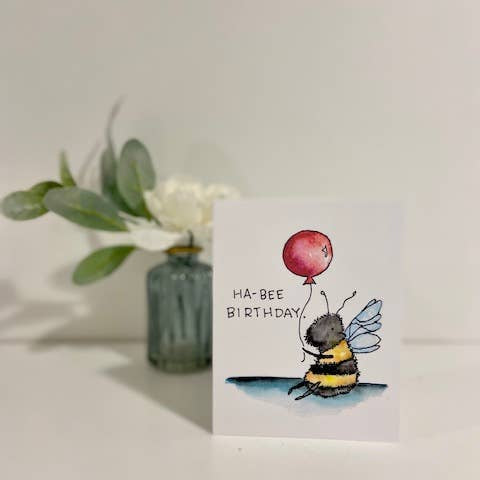 Birthday Bee Greeting Card
