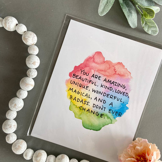You Are Amazing Print