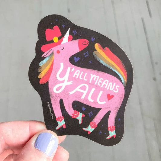 Y’all Means All Vinyl Sticker