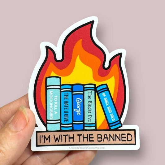 I’m With The Banned Vinyl Sticker