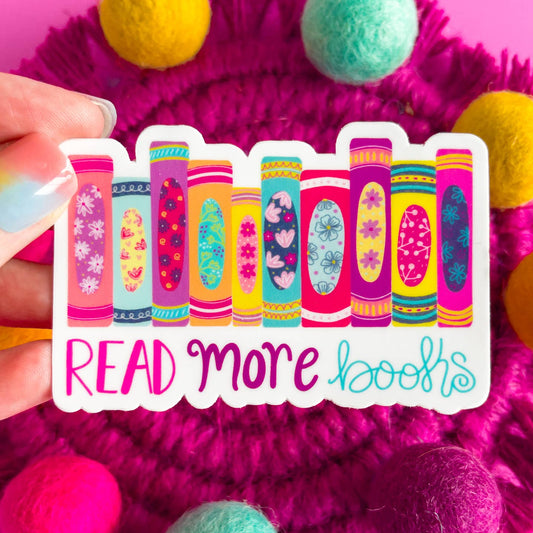 Read More Books Vinyl Sticker