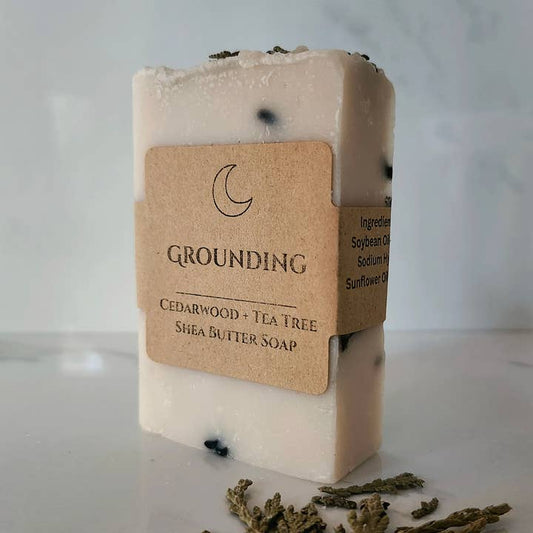 Cedar Wood + Tea Tree Organic Shea Butter Grounding Soap