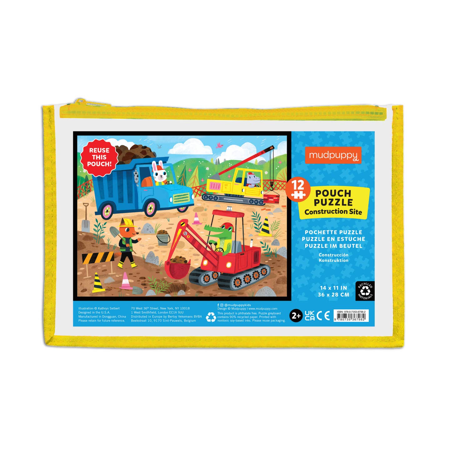 Construction Site 12 Piece Pouch Puzzle