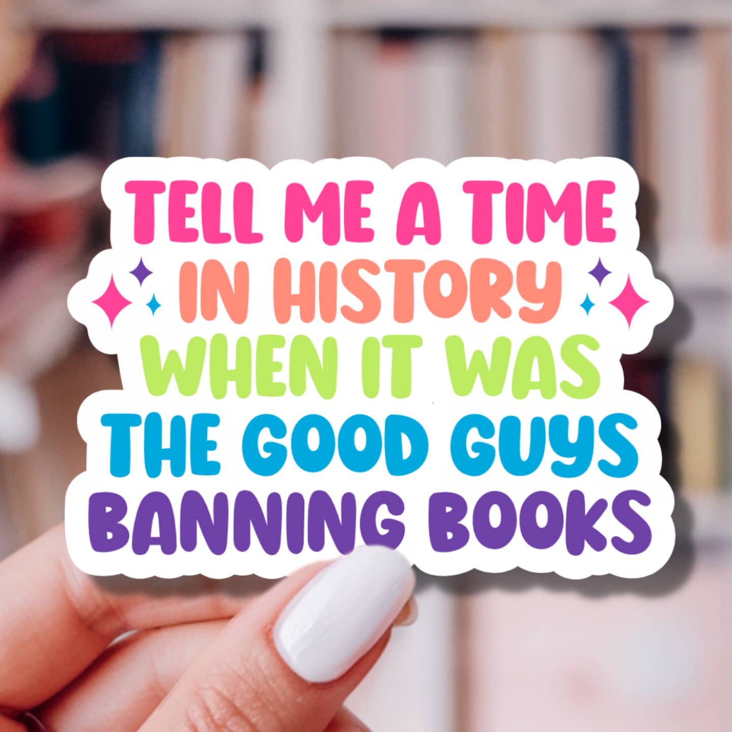 Banned Books Vinyl Sticker