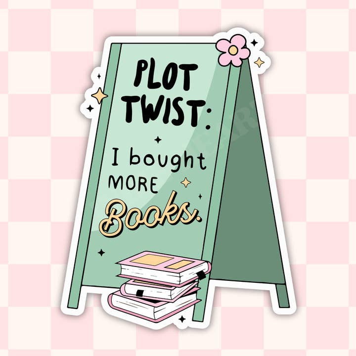 Plot Twist Vinyl Sticker