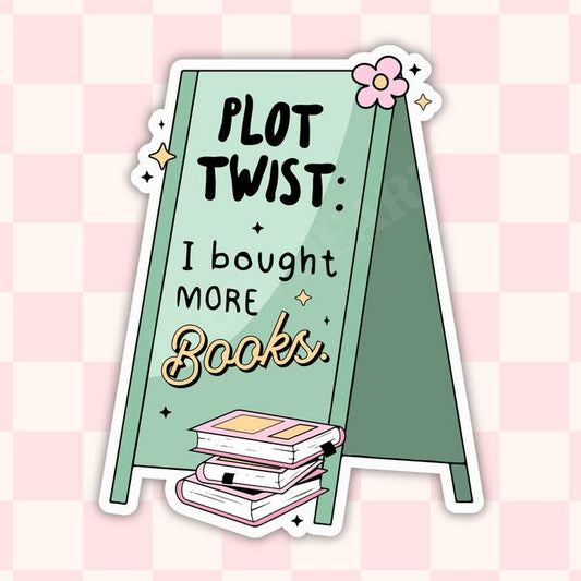 Plot Twist Vinyl Sticker