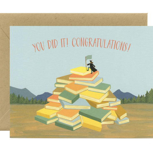 Book Mountain Graduation Card