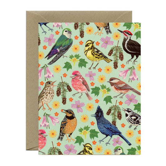 Forest Birds Any Occasion Greeting Card