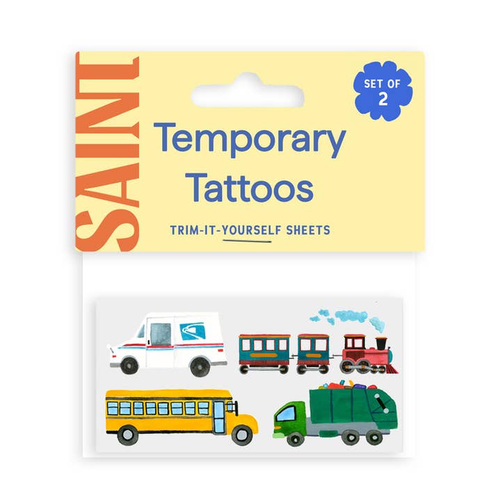 On Wheels Temporary Tattoos