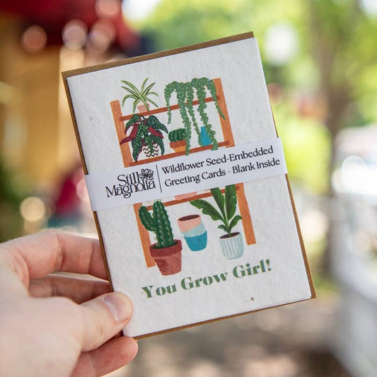 You Grow Girl! Plantable Wildflower Seeded Card
