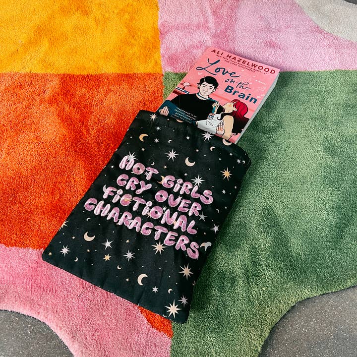 Hot Girls Cry Over Fictional Characters Book & E-Reader Sleeve