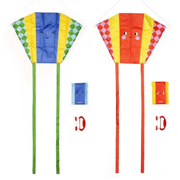Kidoki Funny Faces Pocket Kite