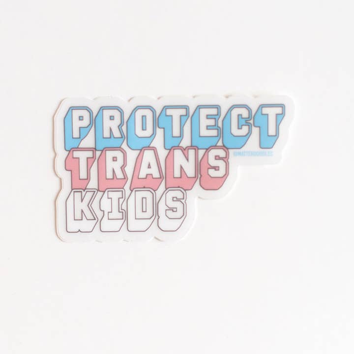 Protect Trans Kids Vinyl Sticker