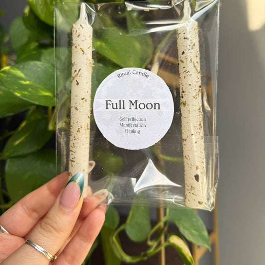 Full Moon Ritual Candles - Manifestation & Healing