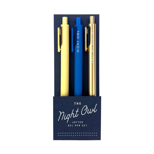 The Night Owl Jotter Gel Pen Set
