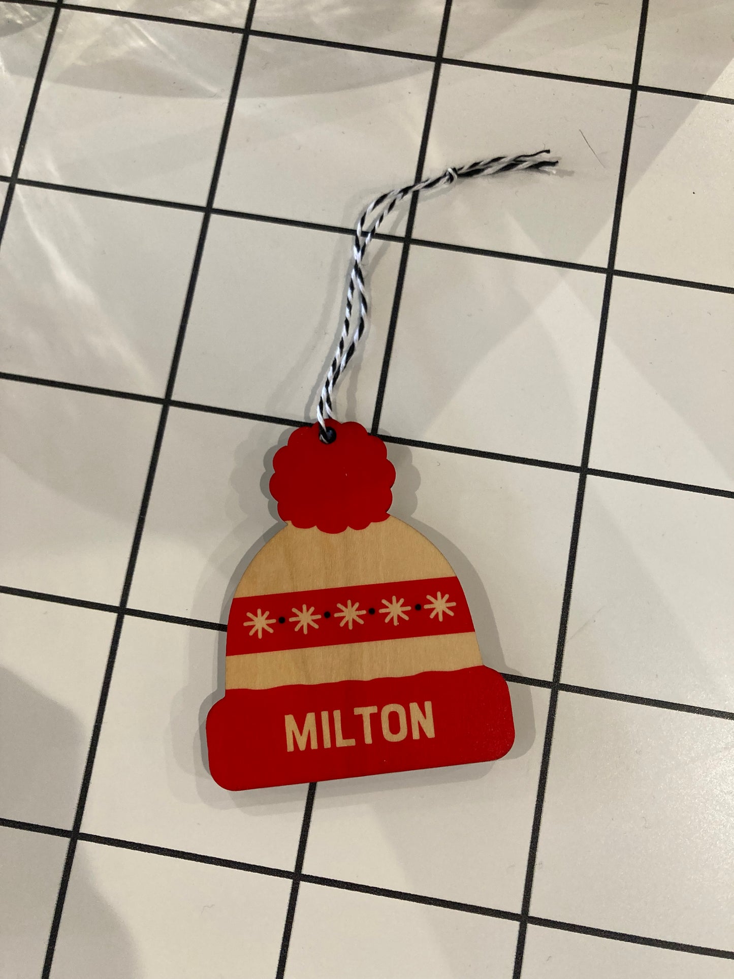 Milton Ski Hat Ornament