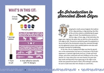 Stenciled Book Edges Kit