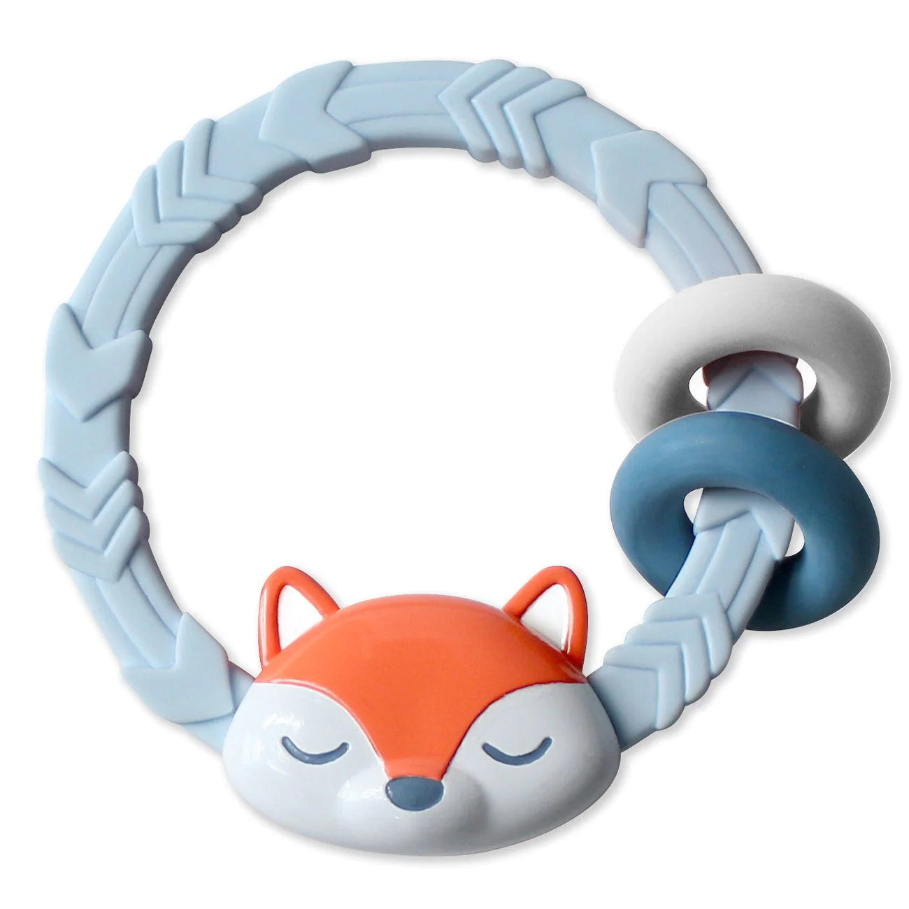 Two-in-One Silicone Rattle + Teether