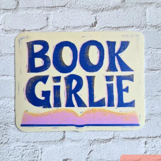 Book Girlie Vinyl Sticker