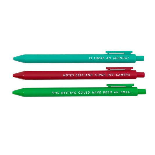 Pens for Horrible Meetings Jotter Set