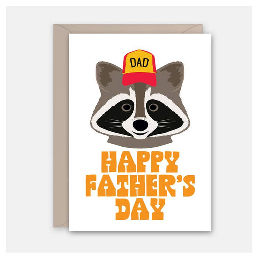 Raccoon Dad Father's Day Card
