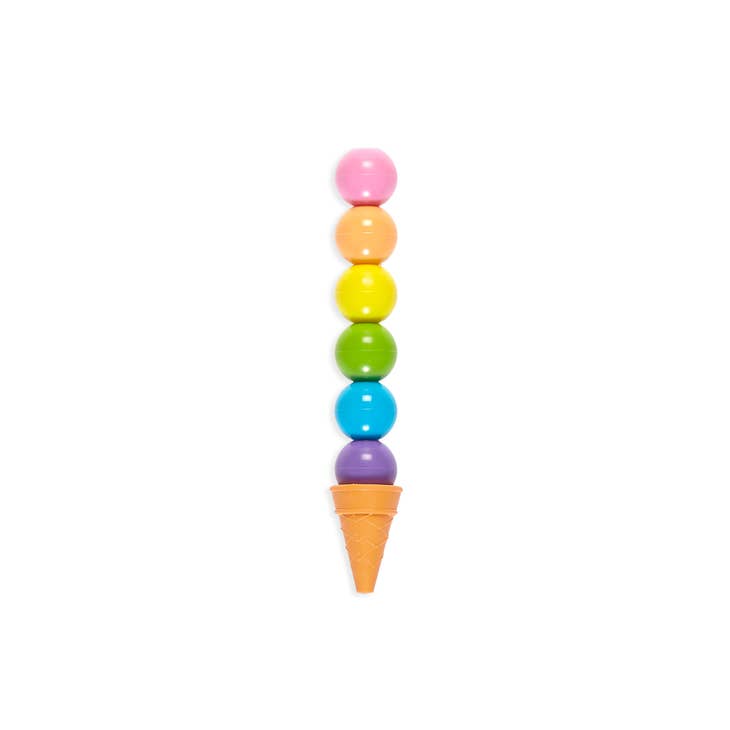 Rainbow Scoops Stacking Erasable Crayons