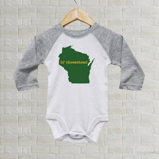 Lil' Cheesehead Wisconsin Baby Onesie