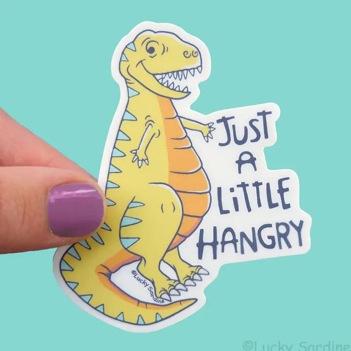 T-Rex Hangry Dinosaur Vinyl Sticker