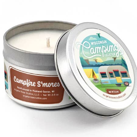 Campfire S'mores Soy Candle Travel Tin