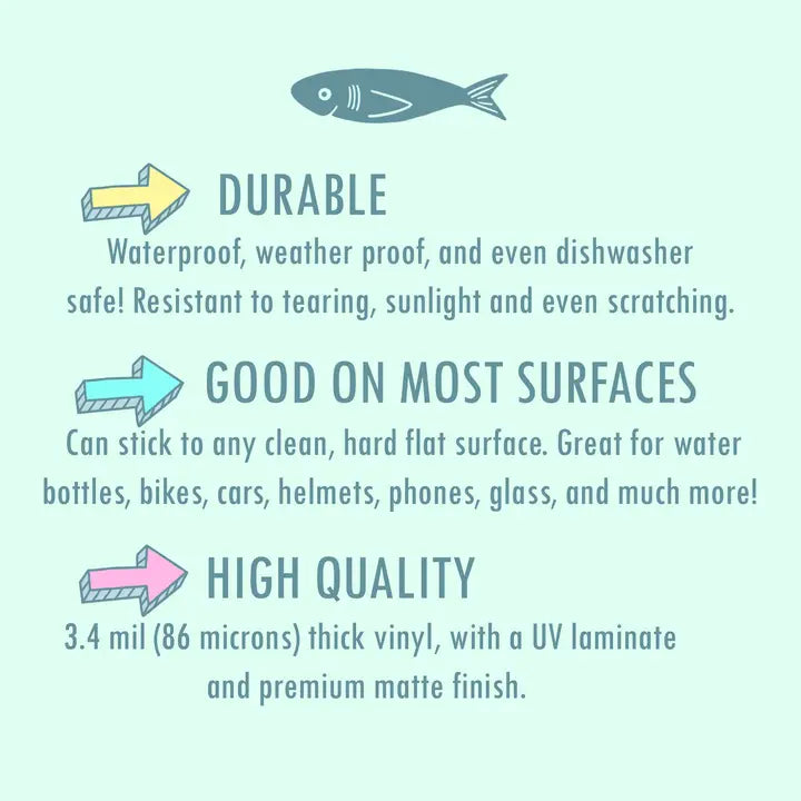 Sleep Under the Stars Vinyl Sticker