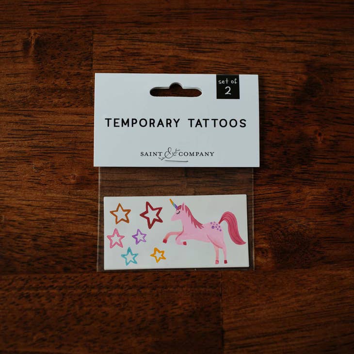 Unicorn Party Temporary Tattoos