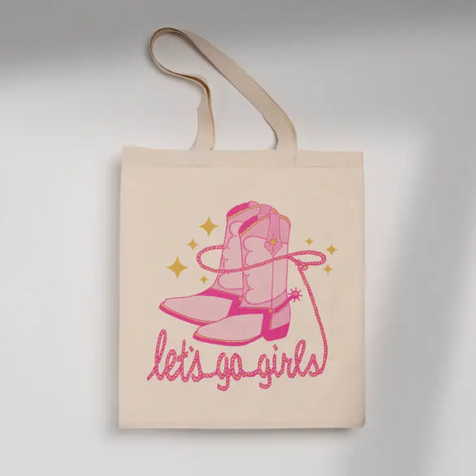 Let's Go Girls Reusable Canvas Tote