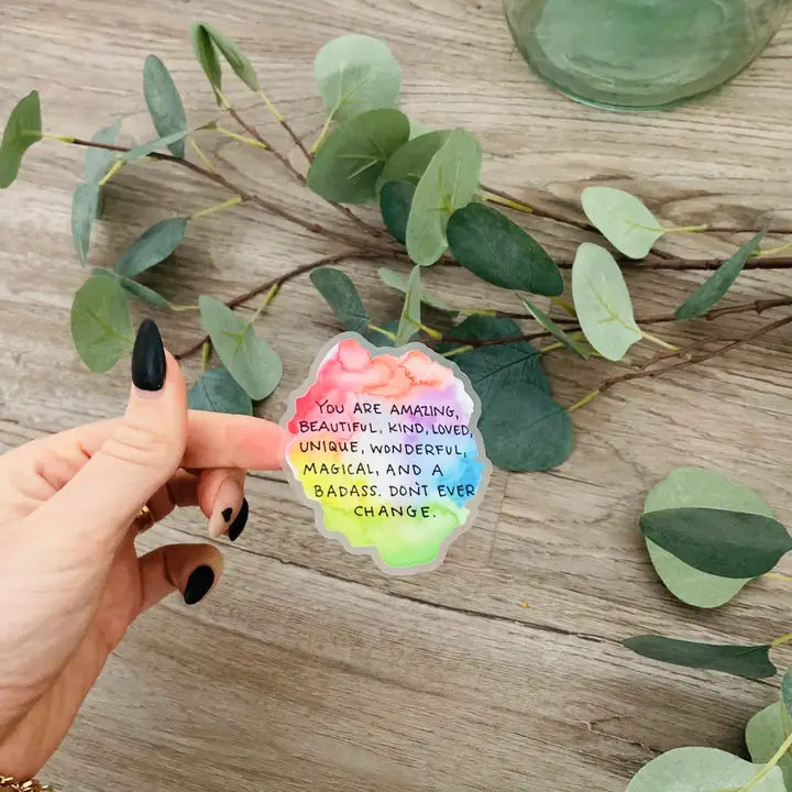 Badass Clear Vinyl Sticker