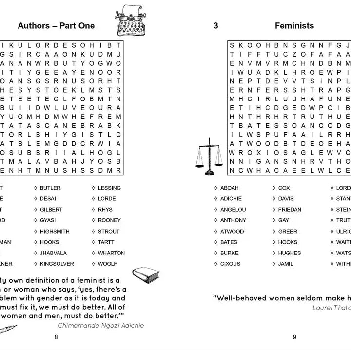 Awesome Women Wordsearch